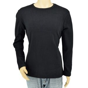 SAILWIND Black Soft & Warm Insulated Crewneck Sweatshirt Men's L - Brand New